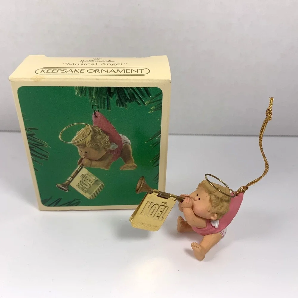 Hallmark 1984 Vintage Musical Angel Ornament New in Original Box - New Old Stock